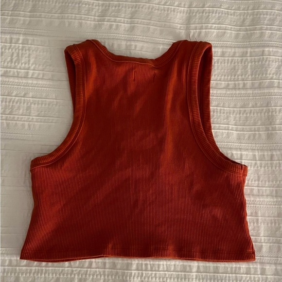 Edikted Orange Cropped Tank Top - Picture 2 of 4